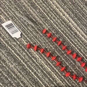 Vibrant Red Beaded Craft String